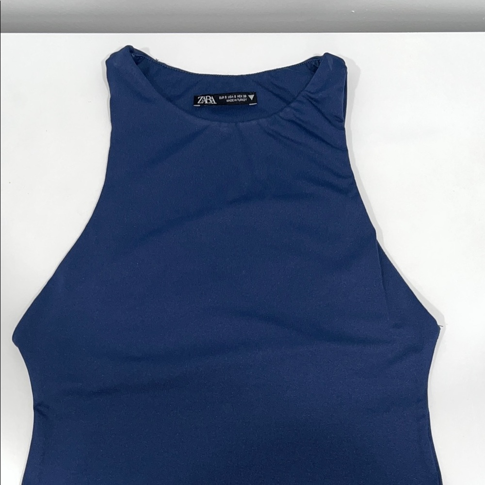 Zara Women's Navy Bodysuit!